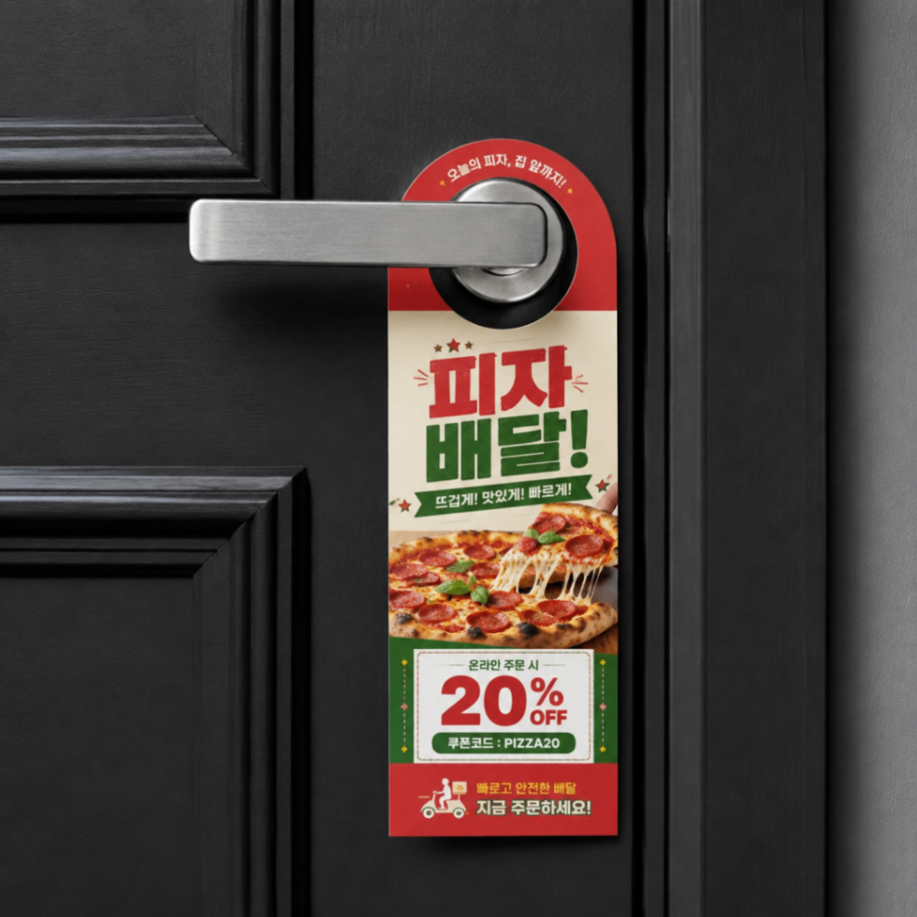 문고리 전단지